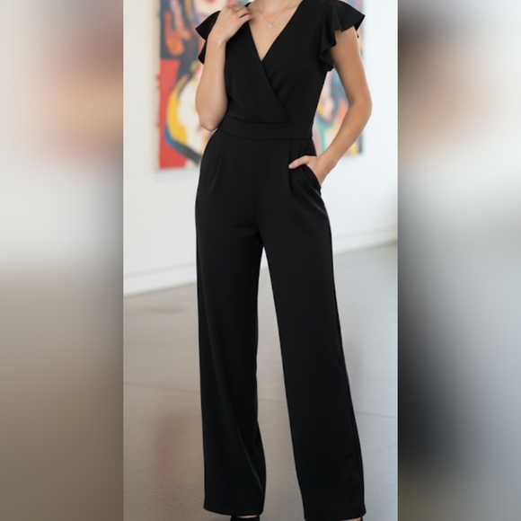 VENUS Pants - Elegant Black Women's Jumpsuit